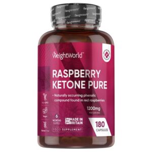 Raspberry Ketone Pure 1200mg 180 Capsules