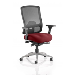 Regent Task Operator Chair Chilli Colour Seat With Arms Ref