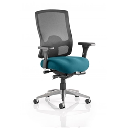 Regent Task Operator Chair Kingfisher Colour Seat With Arms