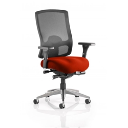 Regent Task Operator Chair Pimento Colour Seat With Arms Re