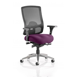 Regent Task Operator Chair Purple Colour Seat With Arms Ref