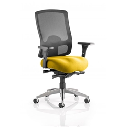 Regent Task Operator Chair Sunset Colour Seat With Arms Ref