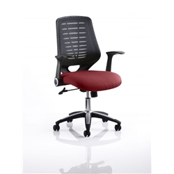 Relay Task Operator Chair Bespoke Black Back ginseng Chilli KCUP0511