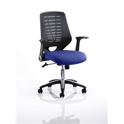 Relay Task Operator Chair Serene Colour Black Back With Arm