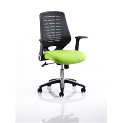 Relay Task Operator Chair Swizzle Colour Black Back With Ar