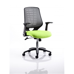 Relay Task Operator Chair Swizzle Colour Silver Back With A