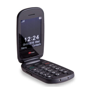 Returned Resale TTfone Black Lunar TT750 with O2 SIM No Dock No 3PinUK Mains Charger