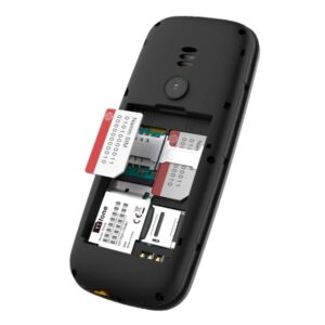 Returned Resale - TTfone TT170 Black Dual SIM mobile with Mains Charger, EE Pay As You Go