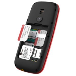 Returned Resale TTfone TT170 Red Dual SIM mobile with Mains Charger O2 Pay As You Go