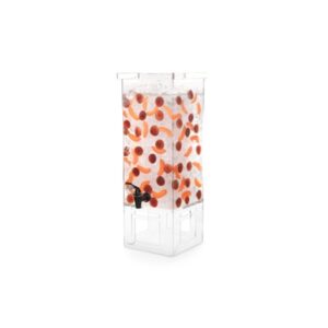 Rosseto 4 Gallon Square Beverage Dispenser with Acrylic Base