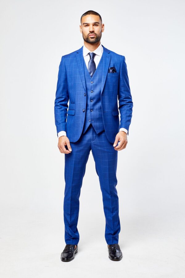 Rover Blue Mens Three Piece Suit