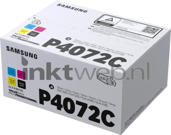 Samsung CLT P4072C rainbow pack zwart en kleur