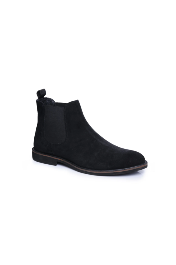 San Diego Black Suede Chelsea Boots