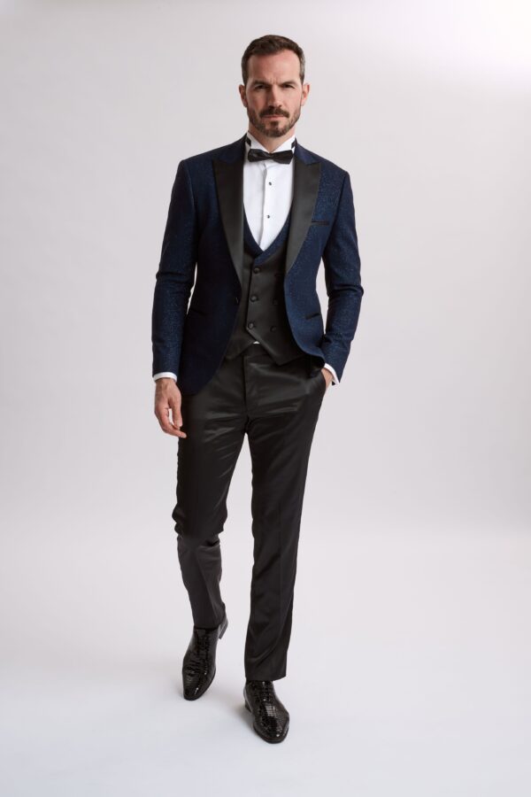 Santoro Milans Sparkle Three Piece Navy Tux