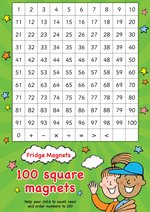 Scholastic Magnets Fridge Magnets 100 Square Maths Magnets