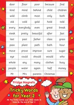 Scholastic Magnets Fridge Magnets Tricky Words for Year 2