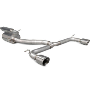 Scorpion Car Exhaust Cat Back System Resonated Polished Daytona VW Golf MK75 GTI TCR 2019 2020