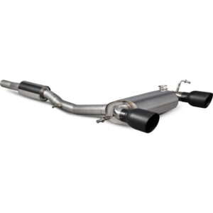 Scorpion Exhaust Cat Back Res Twin Daytona BLK Audi TT MK1 Quattro 32 V6 1999 2006