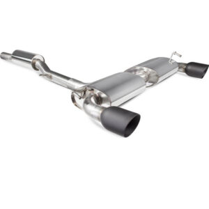 Scorpion Exhaust Cat Back Res Twin Daytona BLK Volkswagen Golf MK4 R32 03 05