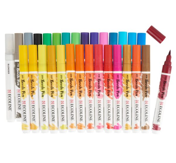 Set de Brush Pen Talens Ecoline 30 couleurs