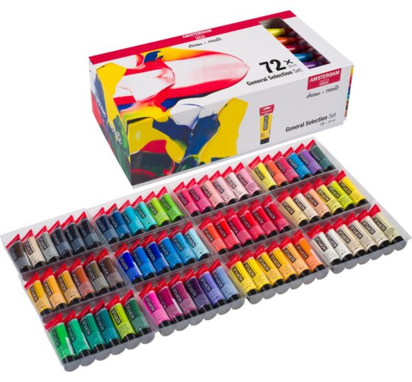 Set de peintures acryliques Talens AMSTERDAM All in 72 x 20 ml