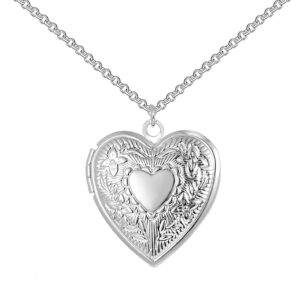 Silver Plated Heart Locket