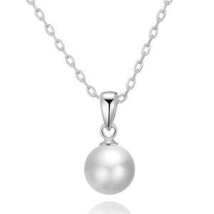 Silver Plated Shell Pearl Necklace