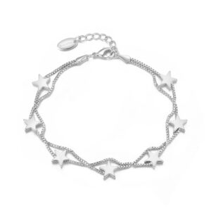 Silver Plated Star Bracelet