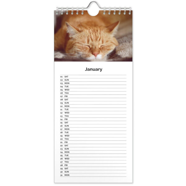 Slim Personalised Calendar | Kitchen Calendar | Easy To Create | Choose Your Start Date | ASDA photo