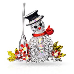 Snowman Christmas Brooch