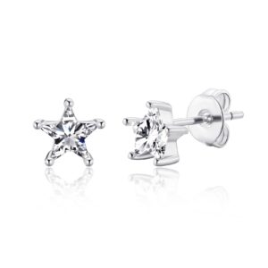 Star Earrings Created with Zircondia® Crystals