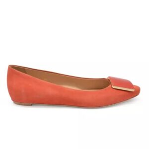 Suede ballet flats