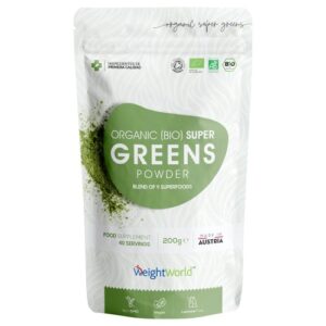 Super Greens Powder 200g Packed with 9 natural superfoods for Weight Management Brain Heart Digestive Health