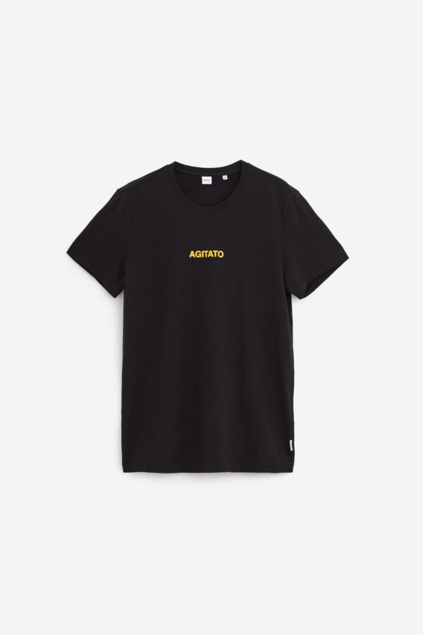 T Shirt AGITATO in cotone nero