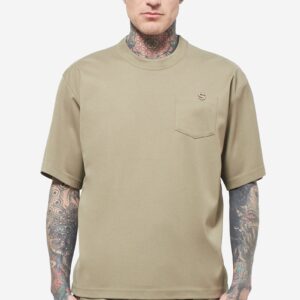 T Shirt in cotone khaki