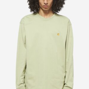 T shirts a Manica Lunga CHASE in cotone verde