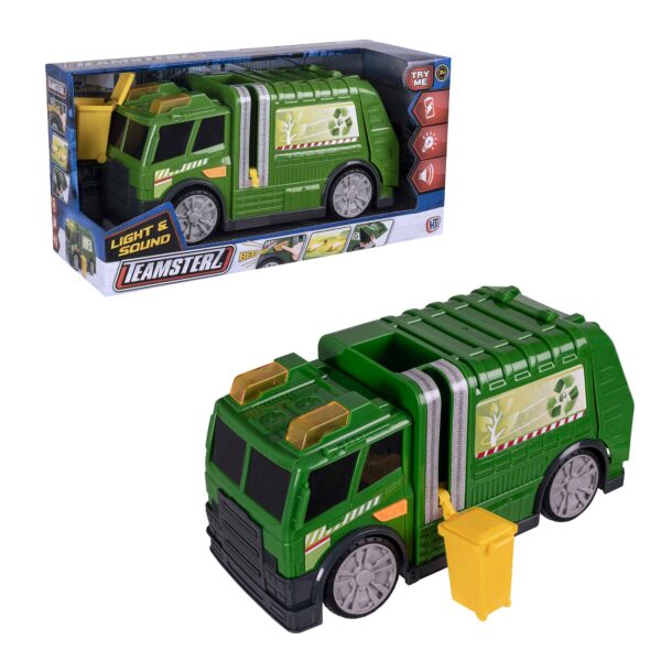 Teamsterz Mighty Machines Medium Light Sound Recycling Truck