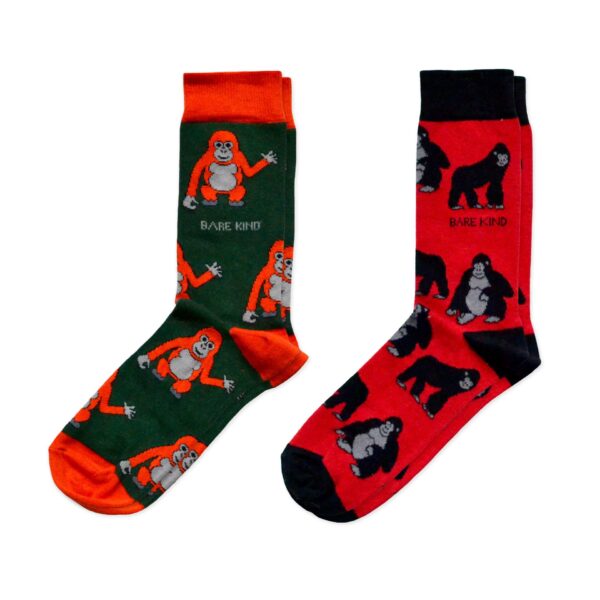 The Ape 2 Pack Bamboo Sock Set | UK Adult 4 7