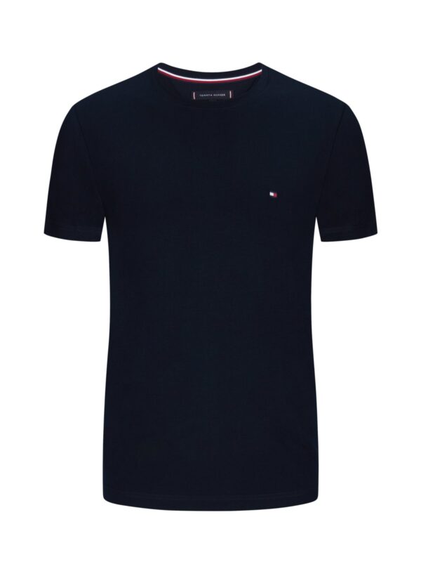 Tommy Hilfiger T Shirt mit Stretchanteil und O Neck Slim Fit