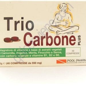 Triocarbone plus 40 compresse pool pharma srl