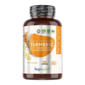 Turmeric with Black Pepper and Ginger 1520 mg 180 Capsules