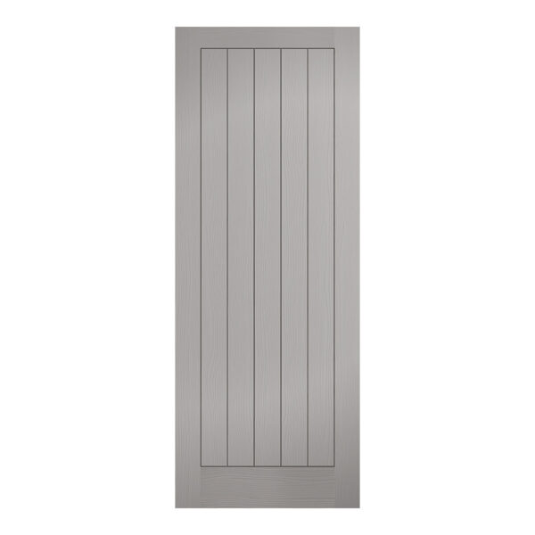 Vertical 5P Pre Finished Grey Internal Door Fire Door