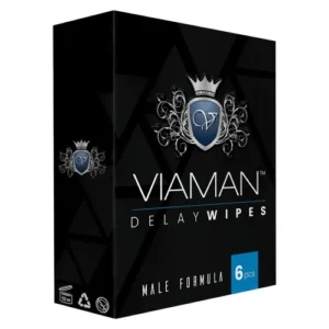 Viaman Delay Wipes 6 Wipes Delay Wipes for Premature Ejaculation