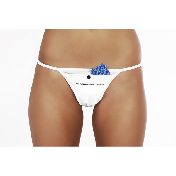 WHITE | SMUGGLING DUDS FEMALE STASH THONG