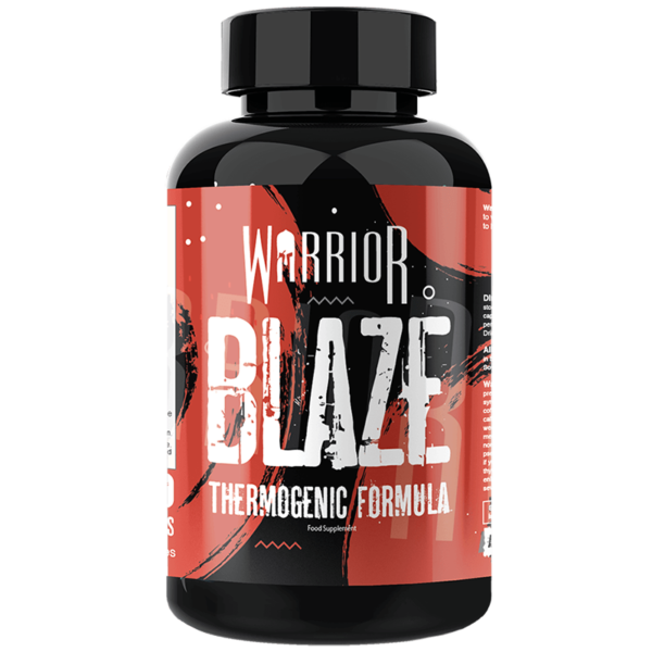 Warrior BLAZE Fat Burner Supplement 90 Caps 1 Month Supply