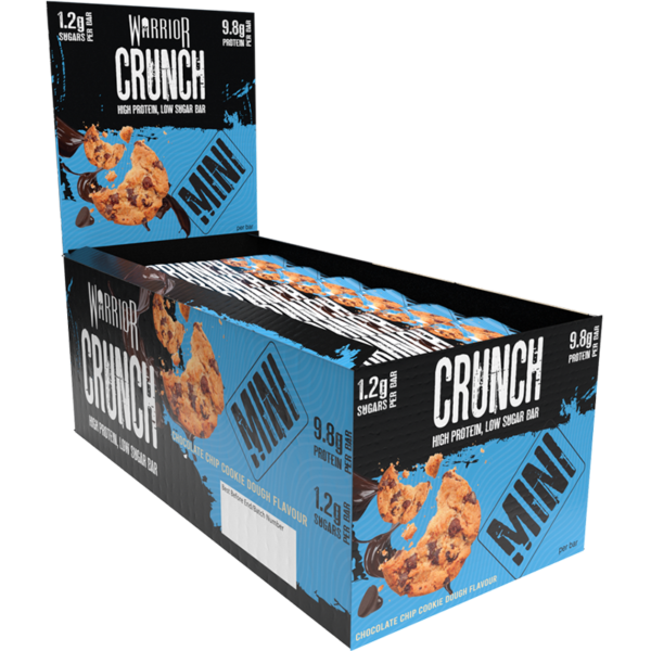 Warrior Crunch Mini 24x Protein Bars Low Sugar Low Carb Low Calorie