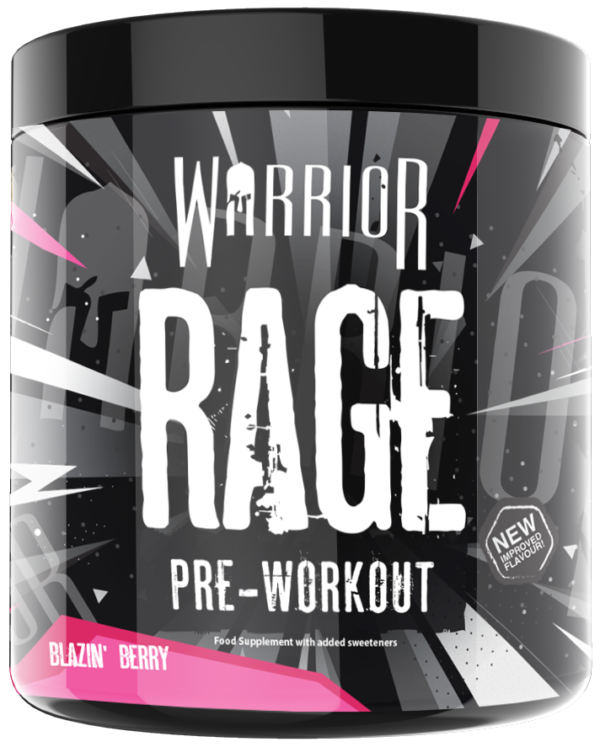 Warrior RAGE Pre Workout 392g 45 Servings Blazin Berry