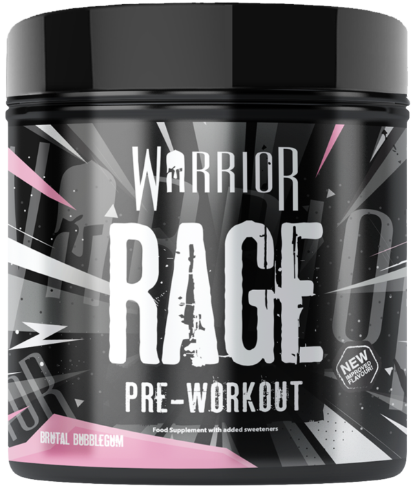 Warrior RAGE Pre Workout 392g 45 Servings Brutal Bubblegum