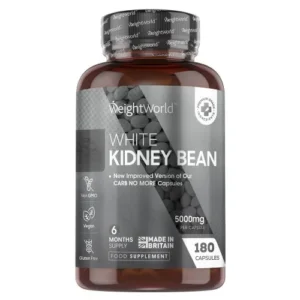 White Kidney Bean Extract 5000mg 180 Capsules WeightWorld