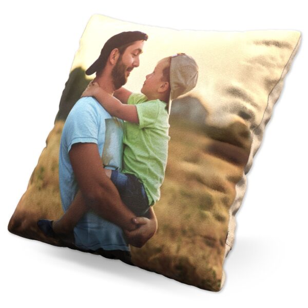 XL Photo Cushion | 22x22 Personalised Cushion | Photo Pillow | Your Photo On A Cushion | Suede | Insert Included | ASDA photo